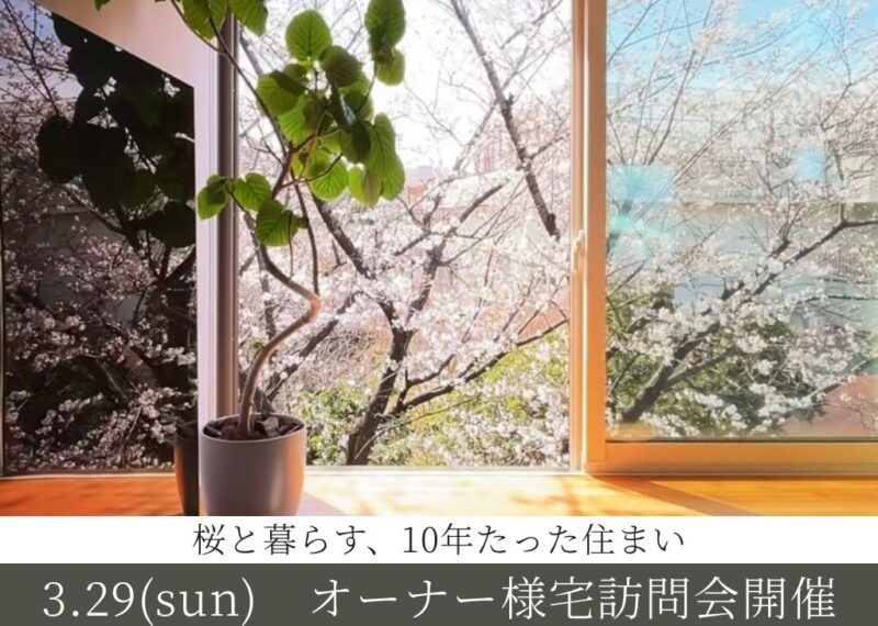 オーナー様訪問会「桜と暮らす住んで10年経つ住まい」