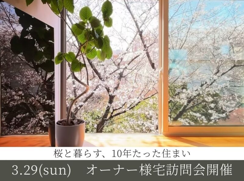 オーナー様訪問会「桜と暮らす住んで10年経つ住まい」